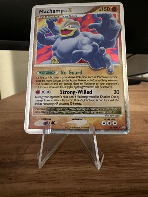 Pokemon D&P Stormfront Set ULTRA RARE Machamp LV. X 